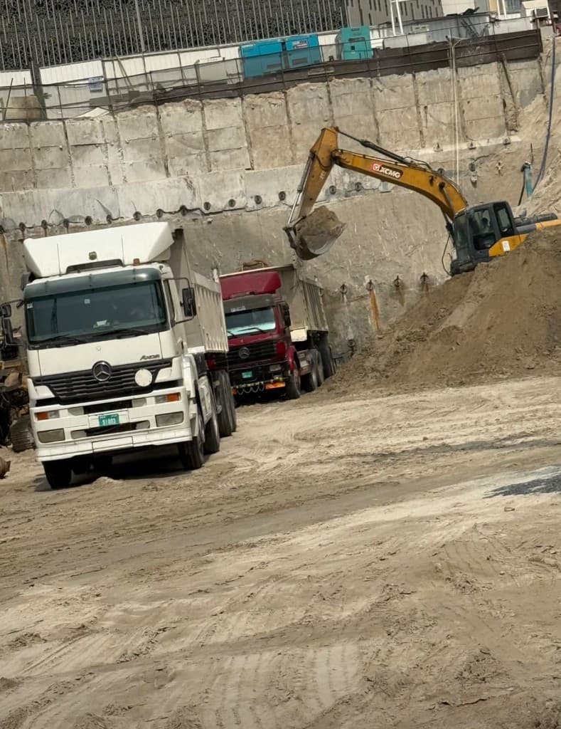 Backfilling in Dubai — Professional soil backfilling and site reinstatement with heavy equipment.
