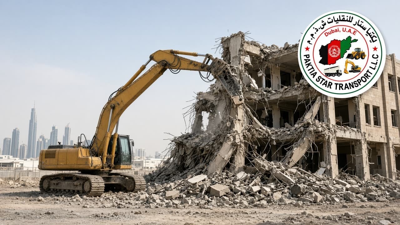 Building Demolition in Dubai — Controlled building demolition with safe debris handling.